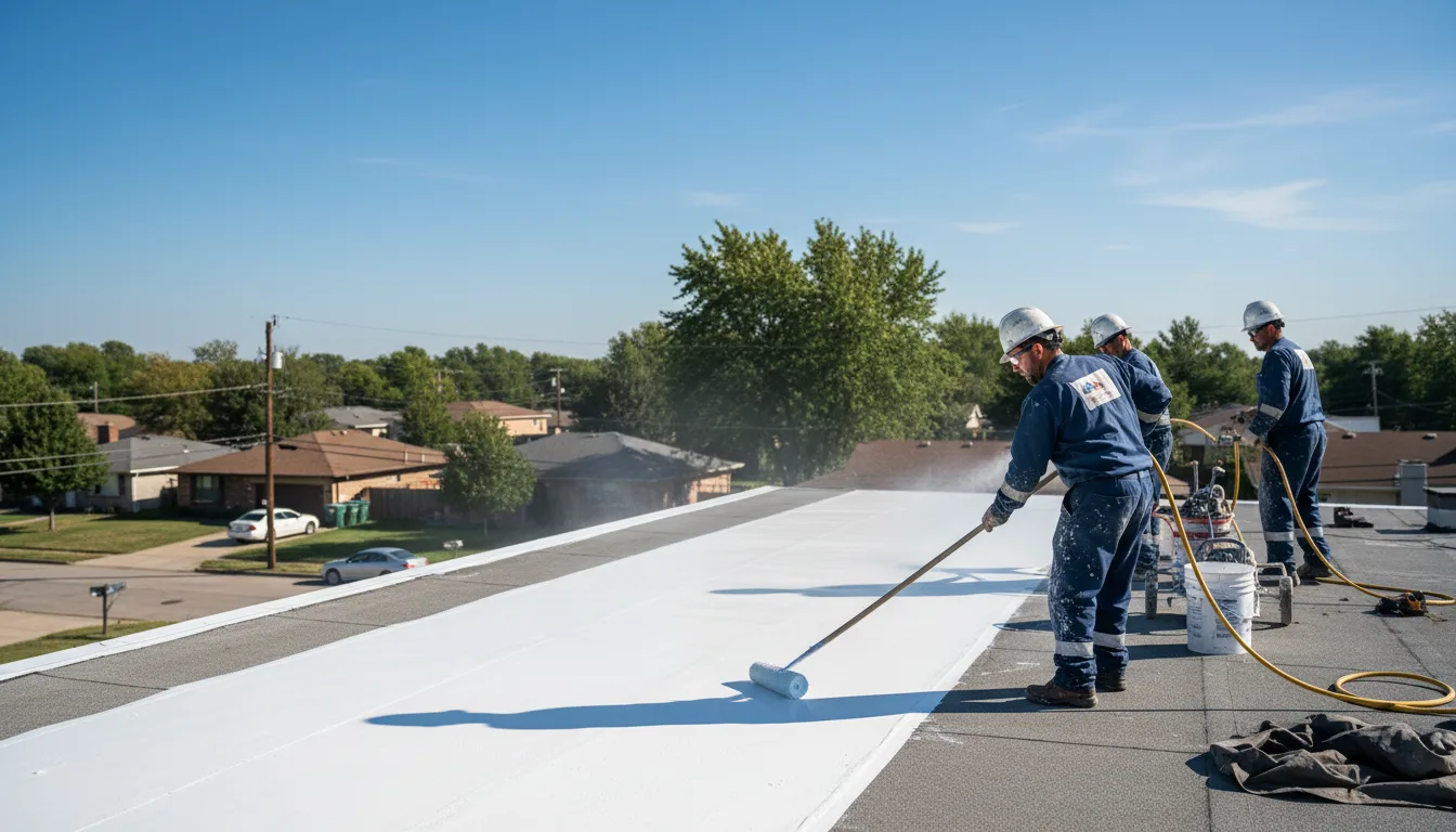 Commercial roof coating in Friedheim, MO near me